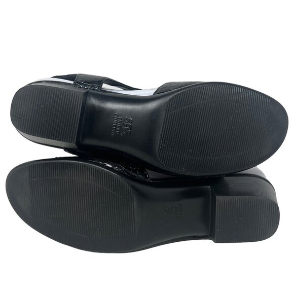 SAS Tripad Comfort Suntimer Black Croc Leather Open-Toe Sandals 9.5 S (AAA) - Picture 9 of 9